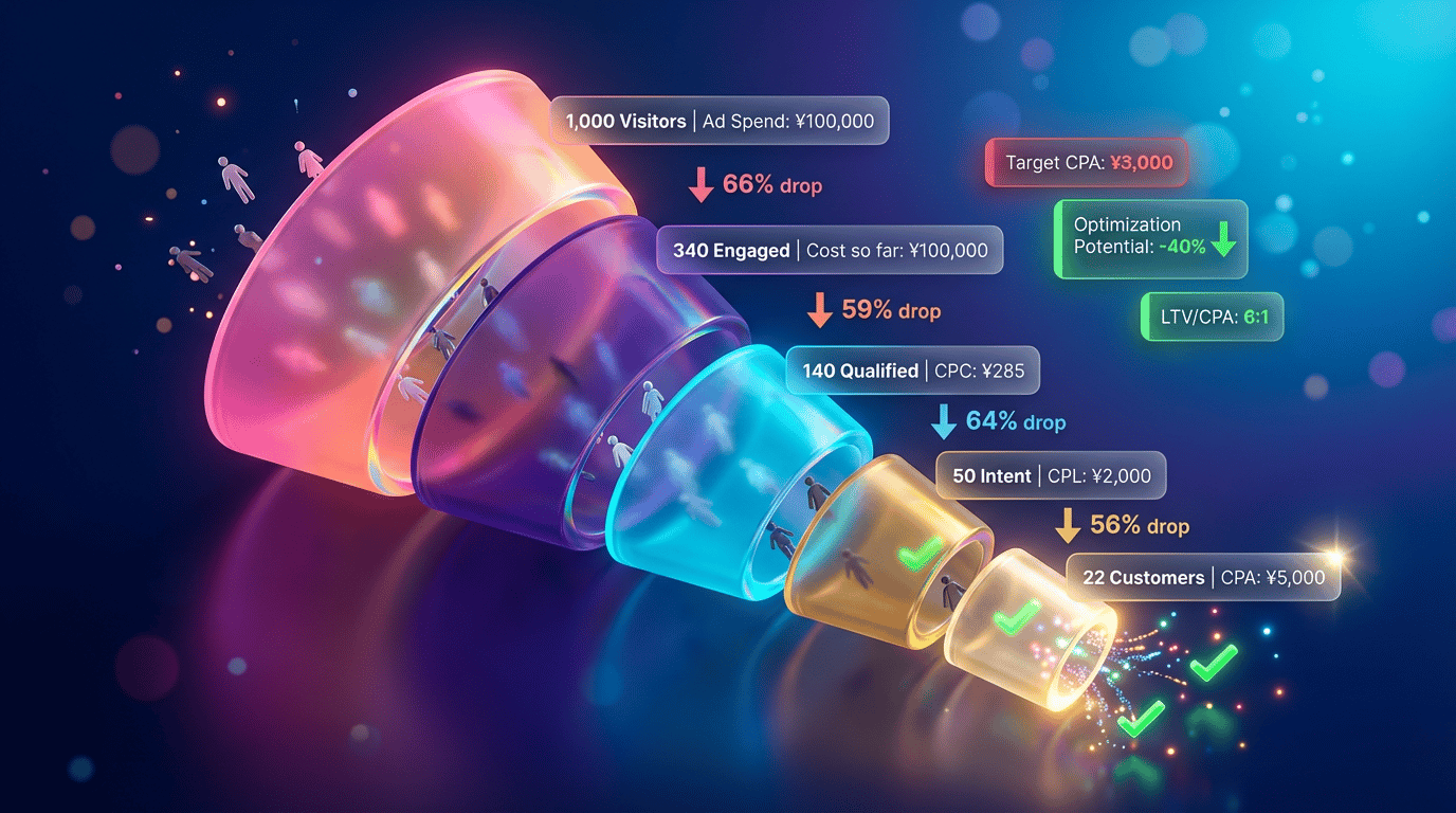 CPAとは？計算方法・目標CPAの決め方・下げるコツを解説