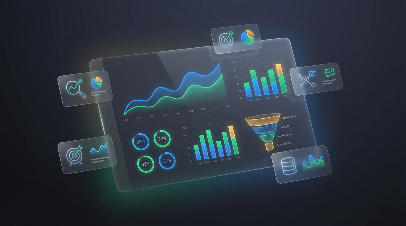 マーケティングダッシュボードの作り方｜KPIを一目で把握する設計術