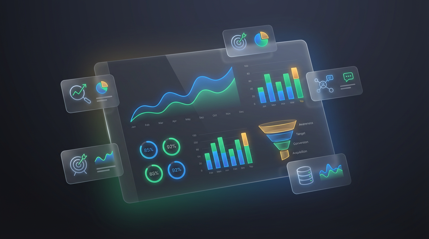 マーケティングダッシュボードの作り方｜KPIを一目で把握する設計術